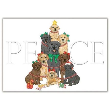 PIPSQUEAK PRODUCTIONS Pipsqueak Productions C550 Labrador Mix Holiday Boxed Cards C550